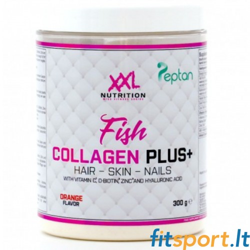 XXL Nutrition Fish Collagen+ ( 1 tipo jūrinis kolagenas iš žuvų) 300g 