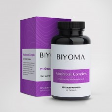 Biyoma Mushroom Complex (Medicininių grybų kompleksas) 60 kaps.
