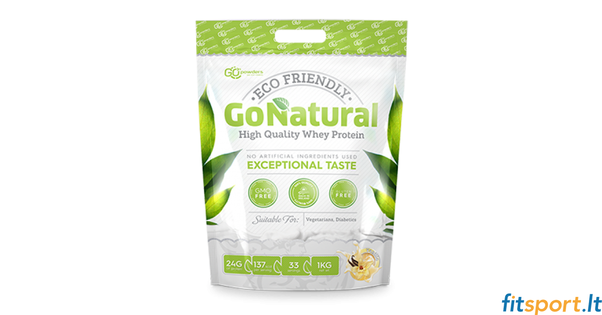 Go Powders Go Natural Whey Protein Concentrate 1000g