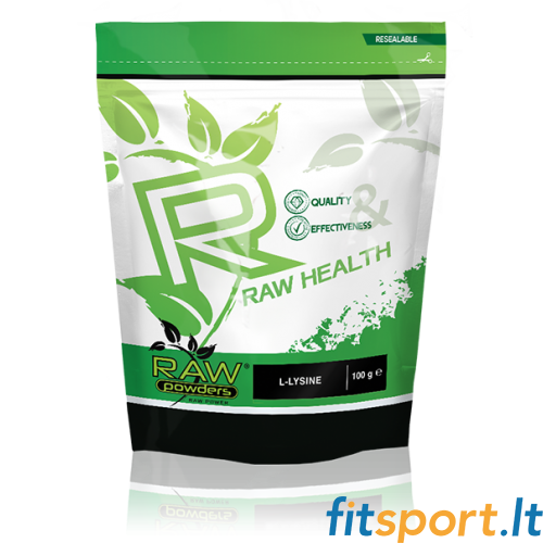Raw Powders L-Lysine 100 g - 100 porcijų 