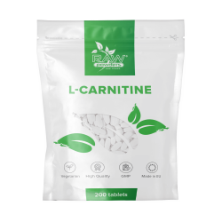 Raw Powders L-Carnitine 200 tab - 200 porcijų