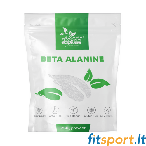 Raw Powders Beta Alanine 250 g - 62 porcijos 